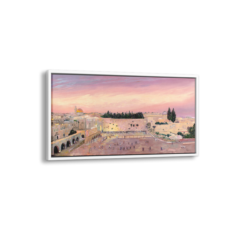 Afternoon at The Western Wall - Ben-Ari Art Gallery