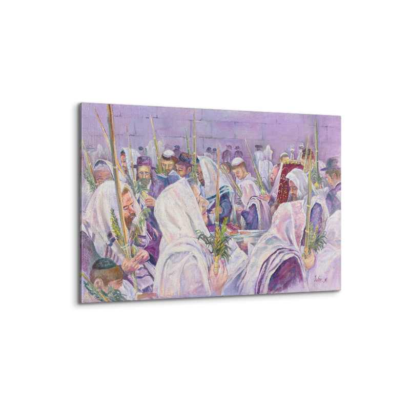 Hoshana Rabbah at The Western Wall - Ben-Ari Art Gallery