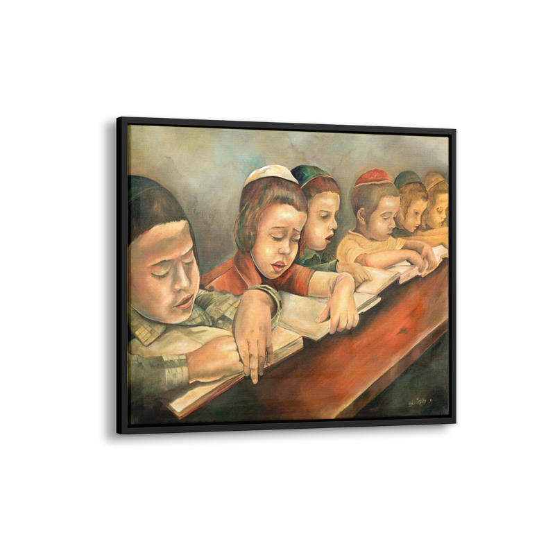 children rejoicing in the Torah - Ben-Ari Art Gallery